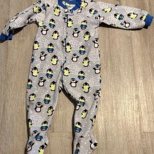 Penguin Print Kids One Piece Pajama
